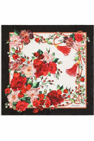 Dolce & Gabbana Tørklæde med rosentryk