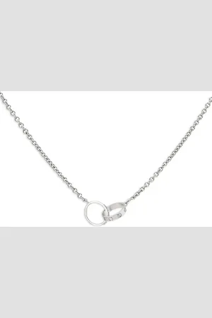 Cartier Pre-owned Love halskæde i 18 karat hvidguld med diamanter fra 1990