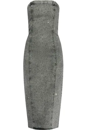 Gestuz Mellemlang kjole i denim