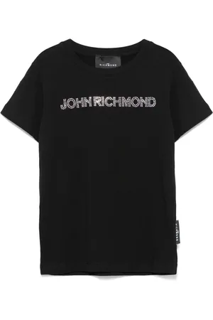John Richmond T-shirt med krystallogo
