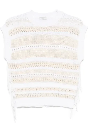 PESERICO SIGN Vest med paillet-udsmykning