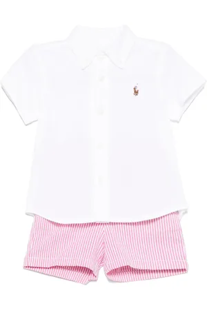 Ralph Lauren Stribet shortssæt (to dele)