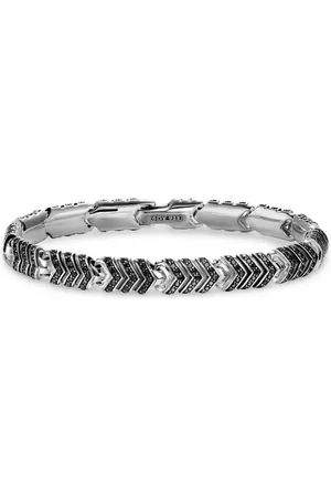 David Yurman Diamantarmbånd i sterlingsølv mec chevron-led