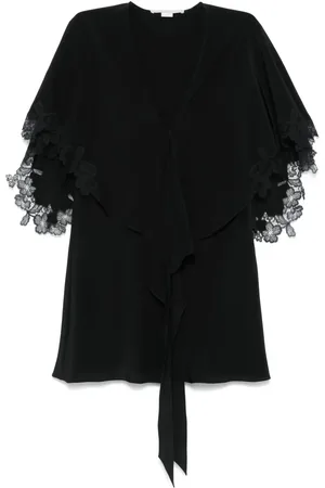 Stella McCartney Bluse med blondedetalje