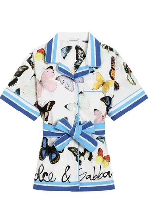 Dolce & Gabbana Skjorte med sommerfugletryk