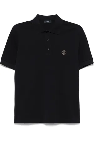 HERNO Polo med broderet logo