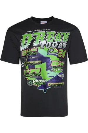 Bluemarble T-shirt med moto-tryk