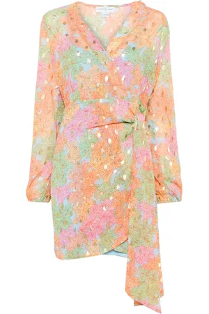 Never Fully Dressed Slå om-kjole med blomstertryk