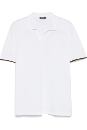 PESERICO SIGN T-shirt i piqué-vævet bomuld