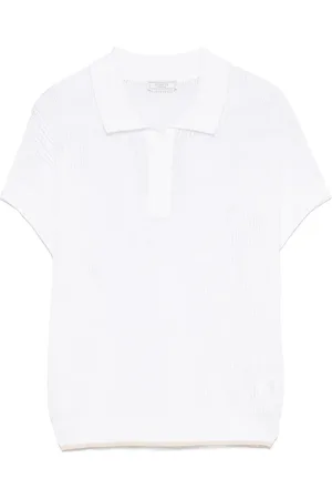 PESERICO SIGN Polo-top med pailletter