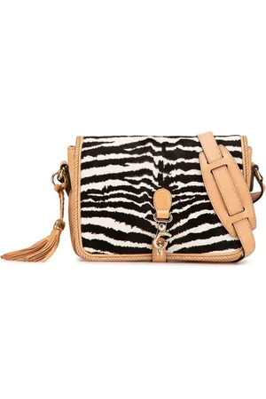 Gucci Marrakech crossbody-taske i læder og ponyhår med zebratryk fra 2000-2015