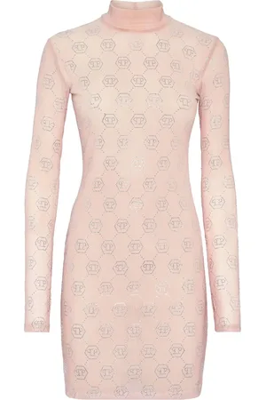 Philipp Plein Kjole i jersey med monogram