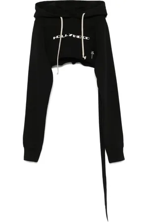 Rick Owens Cropped felpa hættetrøje