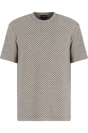 Giorgio Armani Polo i silke med jacquard-mønster