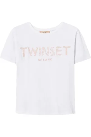 Twin-Set T-shirt med logobroderi