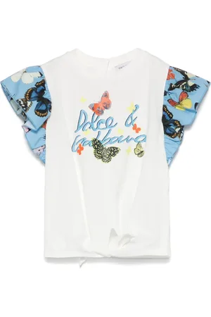Dolce & Gabbana T-shirt med sommerfugletryk
