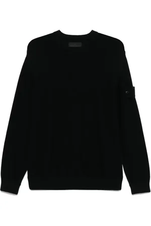 Stone Island Sweater med kompasmærke