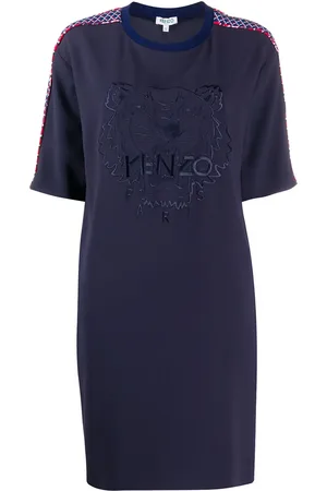Kenzo Shift-kjole med broderet logo