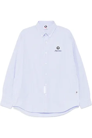 A Bathing Ape Ternet AAPENOW skjorte med moonface-logo