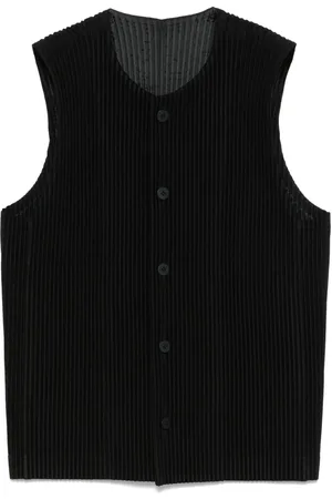 Issey Miyake Skræddersyet 1 vest med plisseringer