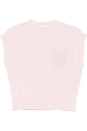 PESERICO SIGN T-shirt med Punto Luce-detalje