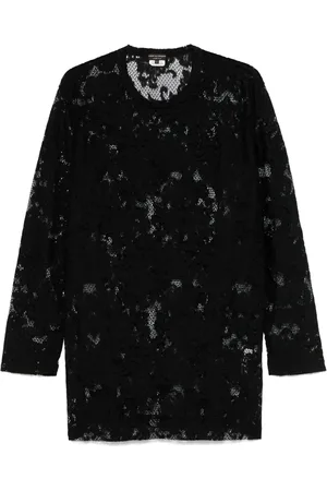 Comme des Garçons Blomstret T-shirt med blonde