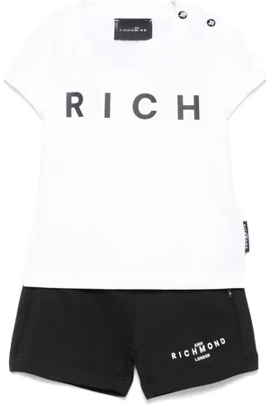 John Richmond Shortssæt med logotryk