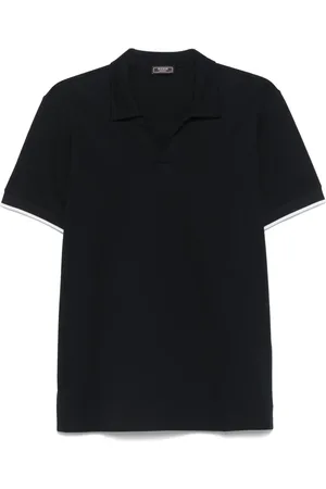 PESERICO SIGN T-shirt i piqué-vævet bomuld
