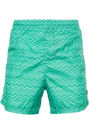 Missoni Badeshorts med zigzagmønster