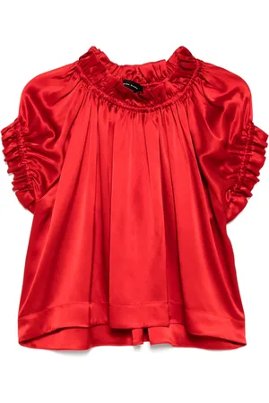 Simone Rocha Elastisk tulipan-top med flæser