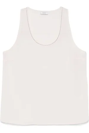 PESERICO SIGN Tanktop med perleudsmykning