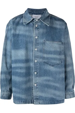BONSAI Salty denimskjorte med batiktryk