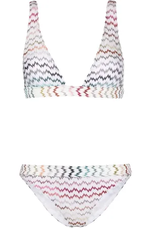 Missoni Strikket bikinisæt med zigzagmønster