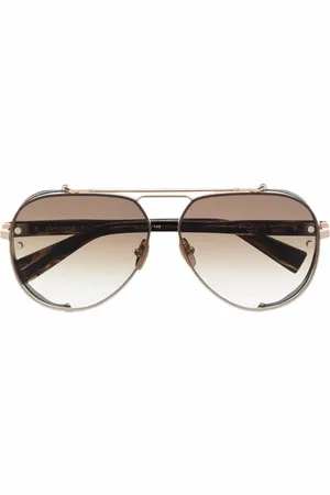 Balmain Pilot-solbriller med logo-arm
