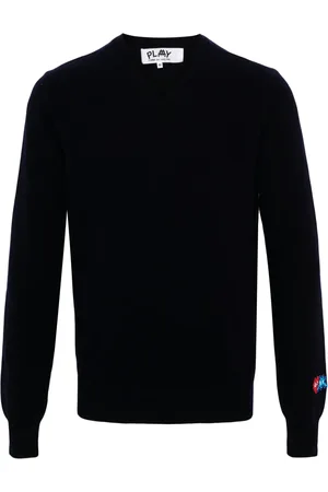Comme des Garçons X the Artist Invader trøje med pixeleret applikation