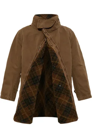 Burberry Parka i bomuld med aftagelig varm