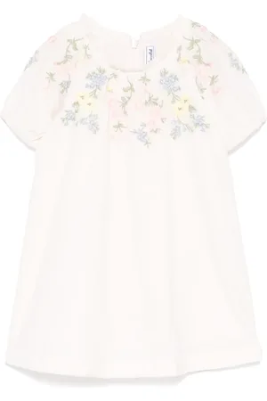 Tartine Et Chocolat Kjole med blomsterbroderi