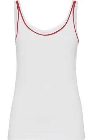Brunello Cucinelli Tanktop med kantning