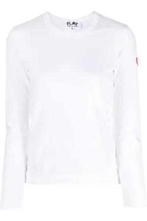 Comme des Garçons X the Artist Invader T-shirt med pixeleret applikation