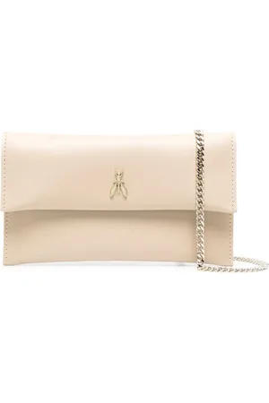 Patrizia Pepe Crossbody-taske i læder med logoplade