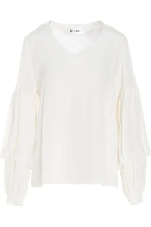 Di.la3 Pari Bluse med pufærmer