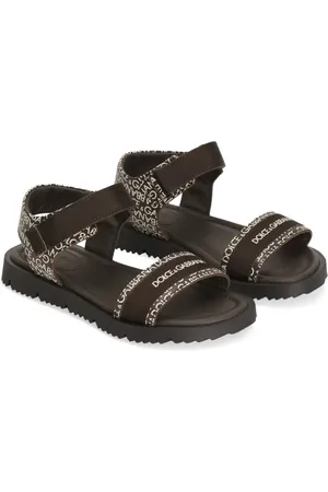 Dolce & Gabbana Lædersandaler med logotryk