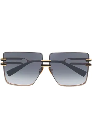 Balmain Oversize solbriller med logotryk