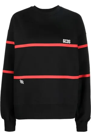 GCDS Sweatshirt med stribedetalje