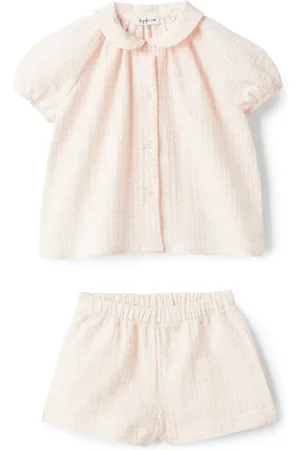 Il gufo Ginghamternet shortssæt