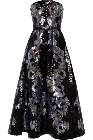 Elie saab Midi kjole med pailletter