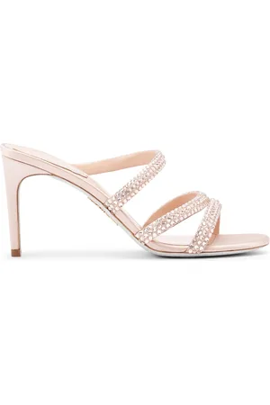 RENE CAOVILLA 80 mm Lisa sandaler i satin