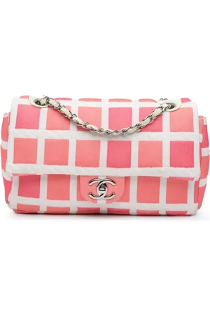 CHANEL Mellemstor Single Flap skuldertaske i jersey fra 2013-2014