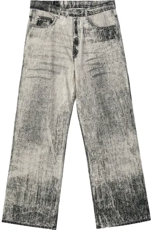 Camper Jeans med slitageeffekt og lige ben