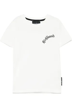 John Richmond T-shirt med logotryk